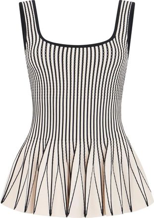 Elisabetta Franchi Sleeveless Gestreept Top - Dames - Tops zonder mouwen - Veelkleurig - M - Tops