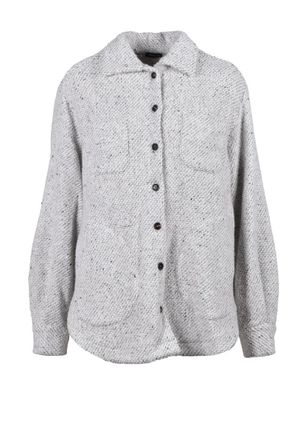 Kiton Wool and Cashmere Shirt - Light Grey