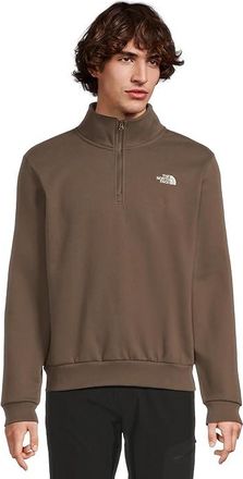 The North Face Evolution Simple Dome Regular 1/4 Zip Mens Sweatshirt Smokey Brown : 2XL, Cotton/Polyester