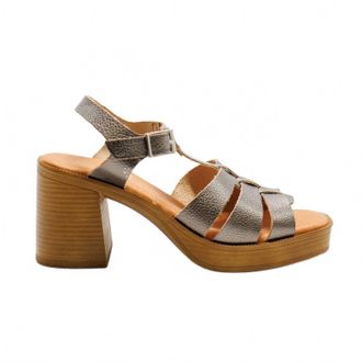 Eric Michael Womens Misha Open Toe Heeled Sandal In Pewter