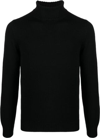 ERALDO roll-neck merino jumper - men - Merino - 56 - Black
