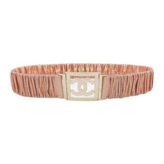 Chanel Pre-owned Belts, female, Pink, Size: ONE SIZE Pre-owned Fabric Belt