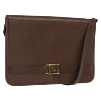 Dior Pre-owned Vintage Schoudertas - Dames - Pre-owned - Bruin - Maat: ONE Size Leer