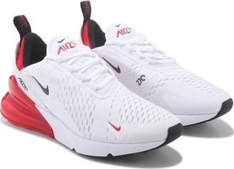 Nike MenS Nike Air Max 270 Shoe In White/university Red