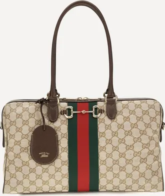 Gucci Large Horsebit Web top Handle Bag Female UNI