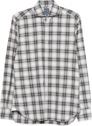 Barba Camicia con motivo tartan - Grigio