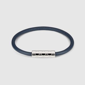 Gucci Bracelet With GG Detail Leather