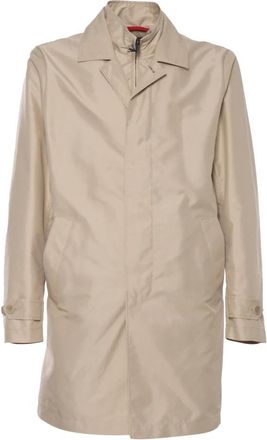 Fay Single-Breasted Coats, male, Beige, Size: 3XL Morning Coat