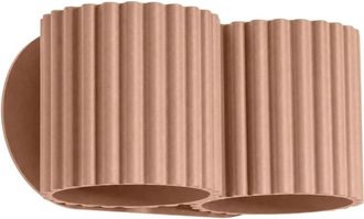 Sollux Lighting Aplique de pared mocca aluminio alt. 10 cm