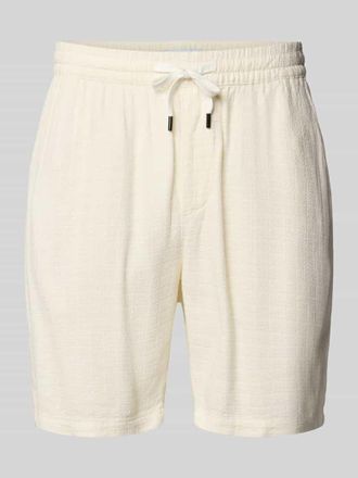 Only & Sons Regular Fit Shorts aus Viskose-Leinen-Mix Modell TEL LATHAM in Offwhite, Gr&ouml;&szlig;e XXL