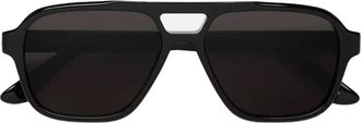 Retro Superfuture Tijdloze zwarte zonnebril met Zeiss lenzen - unisex - Zonnebrillen - Zwart - ONE Size - Accessoires
