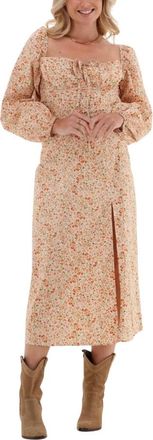 NA-KD Katoenen Midi Jurk Cups Detail - Dames - Casual kleedjes - Veelkleurig - M - Katoen - Kleedjes