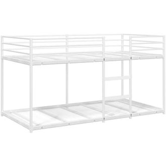 vidaXL Litera Sin Colch&oacute;n Acero Blanco 75x190 Cm Vidaxl