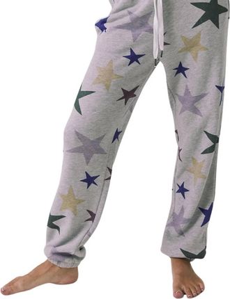 Chaser Youre A Star Zuma Cotton Terry Manhattan Joggers In Heather Grey