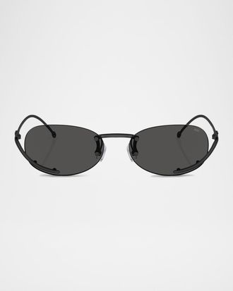 Diesel Mens DL1004 Oval Sunglasses