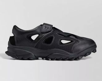 Yohji Yamamoto leather cutout sandals