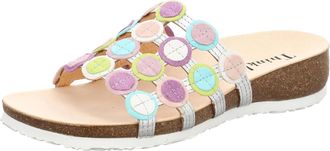 Think Womens Julia Circle Slide In Silver Estate 9000