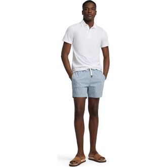Onia Classic Charles 5 Swim Trunk in Blue at Nordstrom, Size Medium