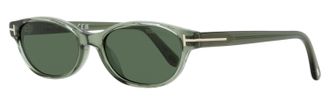 Tom Ford Womens Chloe-02 Oval Sunglasses TF1310 93N Light Green 52mm