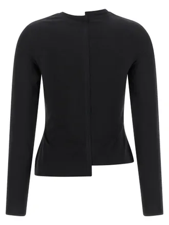 Yohji Yamamoto Asymmetric Cotton T-shirt - Black