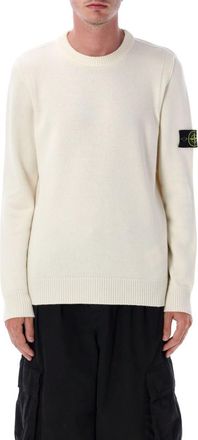 Stone Island White Logo Patch Sweater