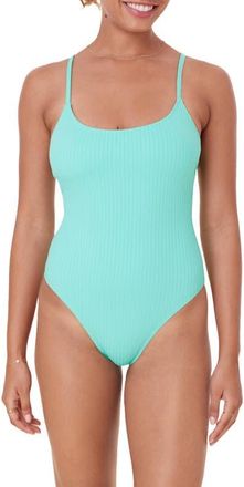 Andie Swim The Amalfi One-Piece Swimsuit in Opal at Nordstrom, Size 3X-Large