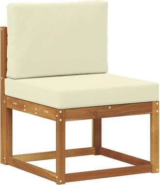vidaXL Sof&aacute; Intermedio De Exterior Madera De Acacia S&oacute;lida Vidaxl