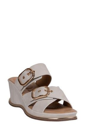 Good Choice Shoes Olana Platform Wedge Slide Sandal in White at Nordstrom Rack, Size 6.5