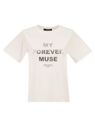 Max Mara Weekend Maxmara Wkdtenue Jersey T Shirt With Print