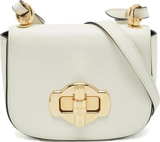 Prada Leren crossbodytas - Wit