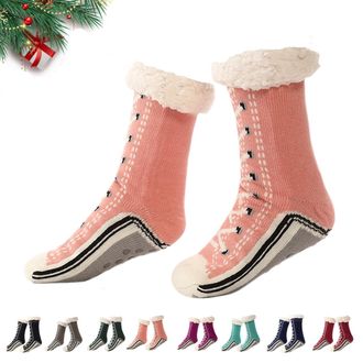 Generic Ultra-Thick Cute Slipper Home Socks, Women Winter Toselfwith Ultra-Thick Cashmere Slipper Home Socks, Warm Cashmere Slippers for Ladies (A03)