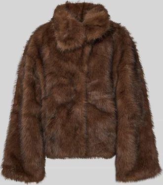 Neo Noir Neo Noir Jacke aus Kunstfell Modell Stephanie in Mittelbraun, Größe 38