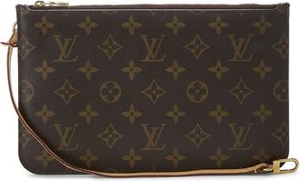 Louis Vuitton Pink Monogram Coated Canvas Neverfull Pouch Mm (Authentic Pre- Loved)