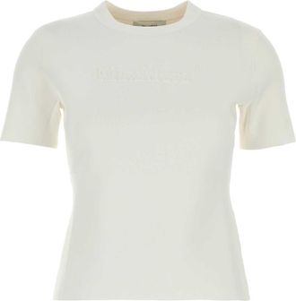 Max Mara White Viscose Blend Adelio T Shirt
