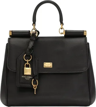 Dolce & Gabbana Medium My Sicily Structured Leather Handbag