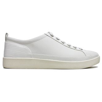 Vionic Winny Leather Womens Lace Up Trainers - White - Size:UK 5.5