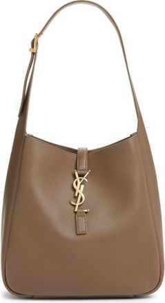 Saint Laurent Small Le 5 &agrave; 7 Leather Hobo in Pecan Brown at Nordstrom, Size No Size