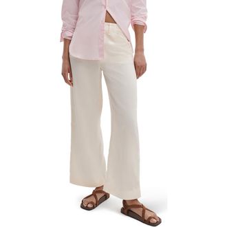 Rag & Bone Allison Ankle Wide Leg Pants in Ivory at Nordstrom, Size 10