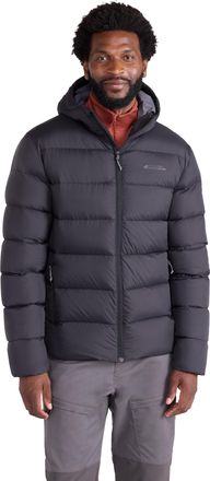 Mountain Warehouse Stratus Mens Extreme Packable Hooded Down Jacket Black L