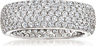 Ross-Simons CZ Eternity Band in Sterling Silver