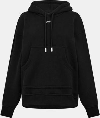 Off-white Womens Off White Off Stampullover Hoodyy in Black/White - Size 8 UK
