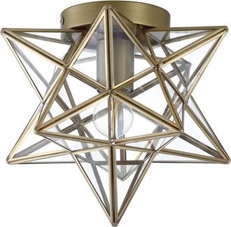 Jonathan Y Designs Jonathan Y Designs Stella 9.75In Moravian Star Led Pendant