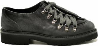 Doucal's Veterschoenen - Heren - Veterschoenen - Grijs - 43 EU - Su&egrave;de - Schoenen