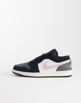 Nike Jordan Nike - Air Jordan 1 Low - Sneakers basse nere e bianche-Nero
