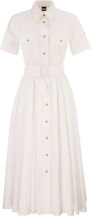 Fay Vestido Camisero con Cintur&oacute;n - Dresses - Mujer - Blanco - XS