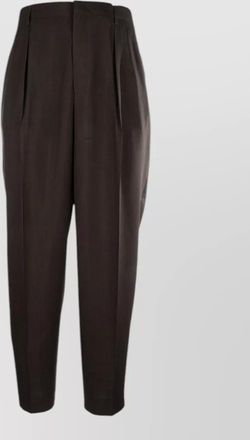 Cellar Door tailored trousers pleated front button detail