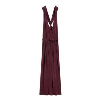 Momoni Yuca Dress - Dames - Maxi kleedjes - Paars - M - Kleedjes