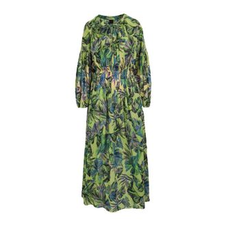 Pinko Maxi Dresses, female, Multicolor, Size: S Old Love Dress