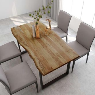 vidaXL Vidaxl - Tavolo Da Pranzo 154x80x76 Cm In Legno Massello Di Acacia