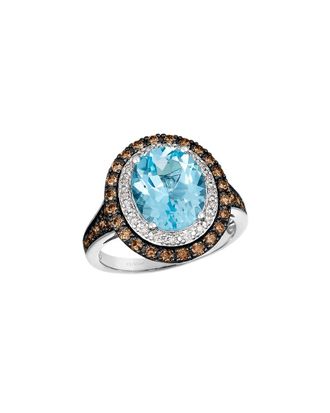 Le Vian Semi Precious 14K 4.43 Ct. Tw. Diamond & Blue Topaz Cocktail Ring